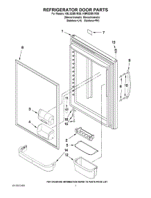 04 - Refrigerator Door Parts parts for Kitchenaid Refrigerator KBRS20EVMS5 from AppliancePartsPros.com