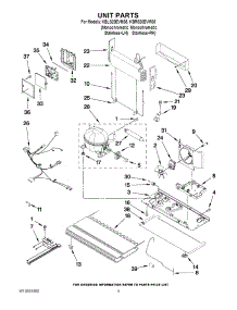 05 - Unit Parts parts for Kitchenaid Refrigerator KBRS20EVMS5 from AppliancePartsPros.com