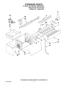 08 - Icemaker Parts parts for Kitchenaid Refrigerator KBRS20EVMS5 from AppliancePartsPros.com