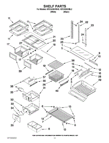 06 - Shelf Parts parts for Kitchenaid Refrigerator KFCS22EVWH2 from AppliancePartsPros.com