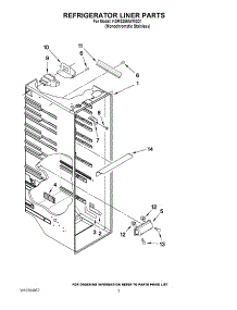 02 - Refrigerator Liner Parts parts for Kitchenaid Refrigerator KSRS25MWMS01 from AppliancePartsPros.com