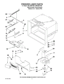03 - Freezer Liner Parts parts for Kitchenaid Refrigerator KBLS20EVMS5 from AppliancePartsPros.com