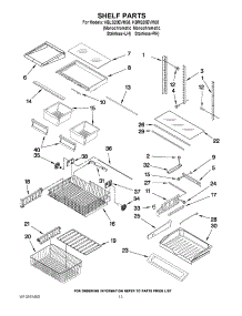 07 - Shelf Parts parts for Kitchenaid Refrigerator KBLS20EVMS5 from AppliancePartsPros.com