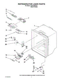 03 - Refrigerator Liner Parts parts for Kitchenaid Refrigerator KFCO22EVBL2 from AppliancePartsPros.com