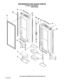 04 - Refrigerator Door Parts parts for Kitchenaid Refrigerator KFCO22EVBL2 from AppliancePartsPros.com