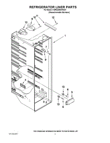 02 - Refrigerator Liner Parts parts for Kitchenaid Refrigerator KSRS22MWMS01 from AppliancePartsPros.com