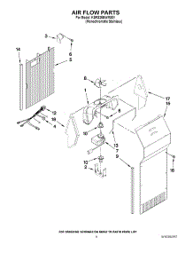 05 - Air Flow Parts parts for Kitchenaid Refrigerator KSRS25MWMS01 from AppliancePartsPros.com