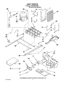 08 - Unit Parts parts for Kitchenaid Refrigerator KSRS25MWMS01 from AppliancePartsPros.com