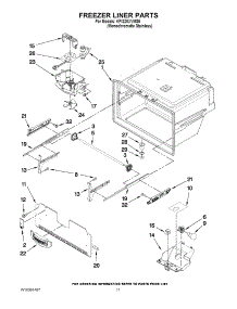 06 - Freezer Liner Parts parts for Kitchenaid Refrigerator KFIS25XVMS5 from AppliancePartsPros.com