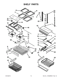 06 - Shelf Parts parts for Kitchenaid Refrigerator KBFS22EWMS3 from AppliancePartsPros.com