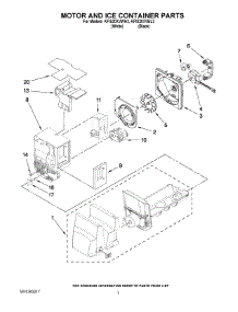04 - Motor And Ice Container Parts parts for Kitchenaid Refrigerator KFIS20XVBL3 from AppliancePartsPros.com