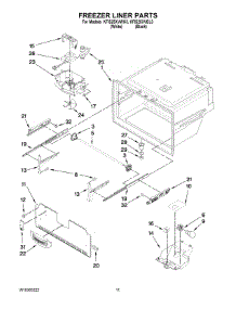 06 - Freezer Liner Parts parts for Kitchenaid Refrigerator KFIS25XVWH3 from AppliancePartsPros.com