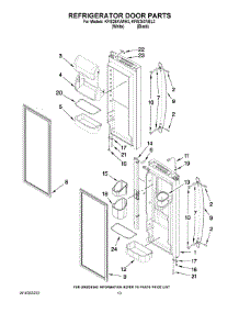 07 - Refrigerator Door Parts parts for Kitchenaid Refrigerator KFIS25XVWH3 from AppliancePartsPros.com