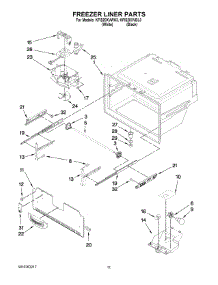 06 - Freezer Liner Parts parts for Kitchenaid Refrigerator KFIS20XVWH3 from AppliancePartsPros.com
