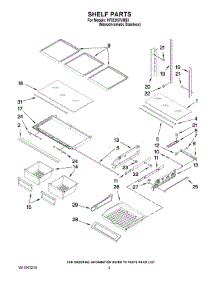 03 - Shelf Parts parts for Kitchenaid Refrigerator KFIS20XVMS5 from AppliancePartsPros.com