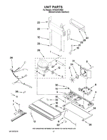 10 - Unit Parts parts for Kitchenaid Refrigerator KFIS20XVMS5 from AppliancePartsPros.com