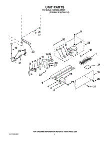 04 - Unit Parts parts for Kitchenaid Refrigerator KURG24LWBS21 from AppliancePartsPros.com