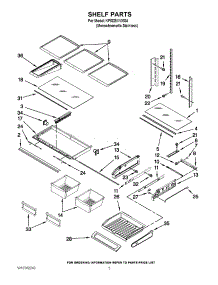 03 - Shelf Parts parts for Kitchenaid Refrigerator KFIS25XVMS4 from AppliancePartsPros.com