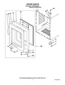 03 - Door Parts parts for Kitchenaid Refrigerator KURG24RWBS21 from AppliancePartsPros.com
