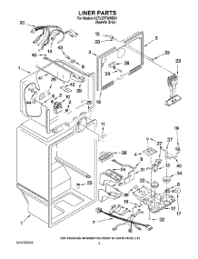 02 - Liner Parts parts for Kitchenaid Refrigerator K2TLEFFWMS01 from AppliancePartsPros.com