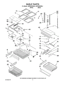06 - Shelf Parts parts for Kitchenaid Refrigerator KBFS22EWWH2 from AppliancePartsPros.com