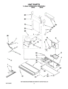 06 - Unit Parts parts for Kitchenaid Refrigerator KBRS22KWBL5 from AppliancePartsPros.com