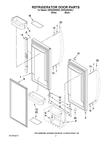 04 - Refrigerator Door Parts parts for Kitchenaid Refrigerator KBFS22EWBL2 from AppliancePartsPros.com