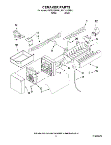 08 - Icemaker Parts parts for Kitchenaid Refrigerator KBFS22EWBL2 from AppliancePartsPros.com