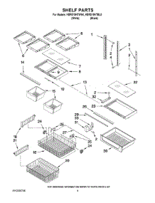 05 - Shelf Parts parts for Kitchenaid Refrigerator KBRS19KTBL5 from AppliancePartsPros.com