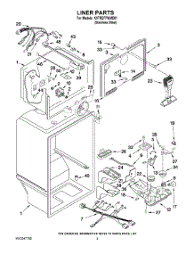 02 - Liner Parts parts for Kitchenaid Refrigerator K9TREFFWMS01 from AppliancePartsPros.com