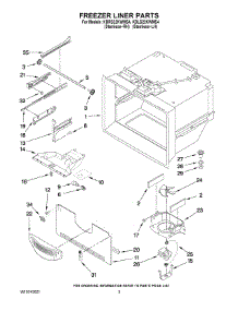 02 - Freezer Liner Parts parts for Kitchenaid Refrigerator KBLS22KWMS4 from AppliancePartsPros.com
