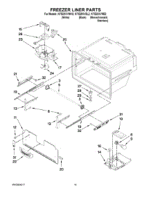 06 - Freezer Liner Parts parts for Kitchenaid Refrigerator KFIS20XVWH2 from AppliancePartsPros.com