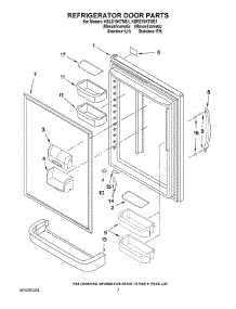 04 - Refrigerator Door Parts parts for Kitchenaid Refrigerator KBLS19KTMS1 from AppliancePartsPros.com