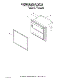 05 - Freezer Door Parts parts for Kitchenaid Refrigerator KBLS19KTMS1 from AppliancePartsPros.com