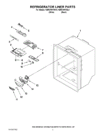 02 - Refrigerator Liner Parts parts for Kitchenaid Refrigerator KBRS19KTWH4 from AppliancePartsPros.com
