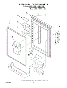 04 - Refrigerator Door Parts parts for Kitchenaid Refrigerator KBLS19KTMS0 from AppliancePartsPros.com