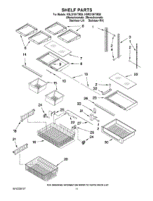 06 - Shelf Parts parts for Kitchenaid Refrigerator KBLS19KTMS0 from AppliancePartsPros.com