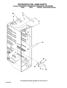 02 - Refrigerator Liner Parts parts for Kitchenaid Refrigerator KSRS25MWSS00 from AppliancePartsPros.com