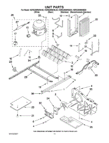 08 - Unit Parts parts for Kitchenaid Refrigerator KSRS25MWSS00 from AppliancePartsPros.com
