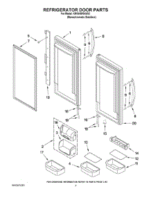 04 - Refrigerator Door Parts parts for Kitchenaid Refrigerator KRK55BRANA3 from AppliancePartsPros.com