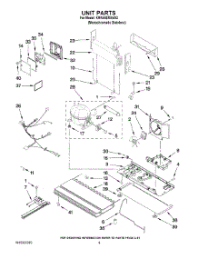 05 - Unit Parts parts for Kitchenaid Refrigerator KRK55BRANA3 from AppliancePartsPros.com