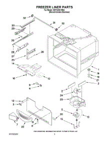 02 - Freezer Liner Parts parts for Kitchenaid Refrigerator KBFS25EVMS4 from AppliancePartsPros.com