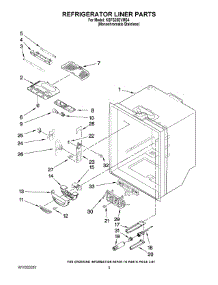 03 - Refrigerator Liner Parts parts for Kitchenaid Refrigerator KBFS25EVMS4 from AppliancePartsPros.com