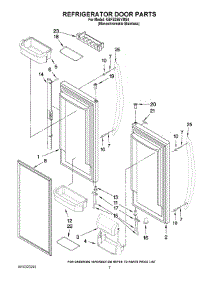 04 - Refrigerator Door Parts parts for Kitchenaid Refrigerator KBFS25EVMS4 from AppliancePartsPros.com