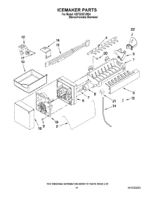 08 - Icemaker Parts parts for Kitchenaid Refrigerator KBFS25EVMS4 from AppliancePartsPros.com