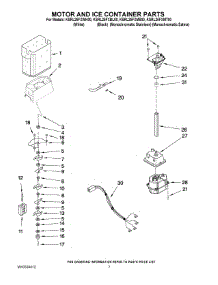 05 - Motor And Ice Container Parts parts for Kitchenaid Refrigerator KSRL25FXWH00 from AppliancePartsPros.com