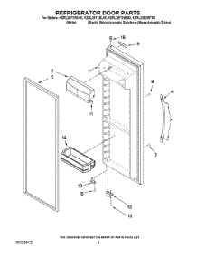 06 - Refrigerator Door Parts parts for Kitchenaid Refrigerator KSRL25FXMT00 from AppliancePartsPros.com