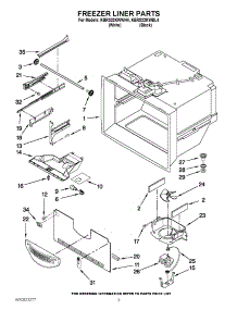 02 - Freezer Liner Parts parts for Kitchenaid Refrigerator KBRS22KWBL4 from AppliancePartsPros.com