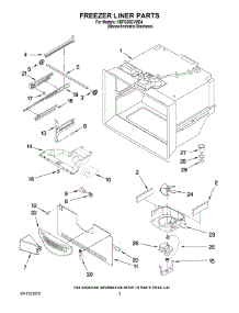 02 - Freezer Liner Parts parts for Kitchenaid Refrigerator KBFS20EVMS4 from AppliancePartsPros.com