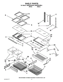 07 - Shelf Parts parts for Kitchenaid Refrigerator KBRS22KWBL4 from AppliancePartsPros.com
